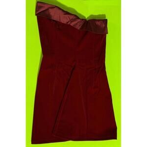 Lavish Ivy Red Velvet Mini Dress Size Small NEW NWT